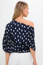 Small Dot Deep Lake Cami Top