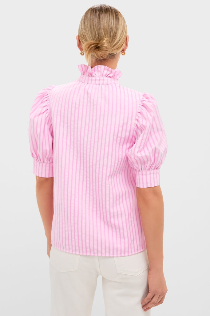 Pink Candy Stripe Louisa Blouse