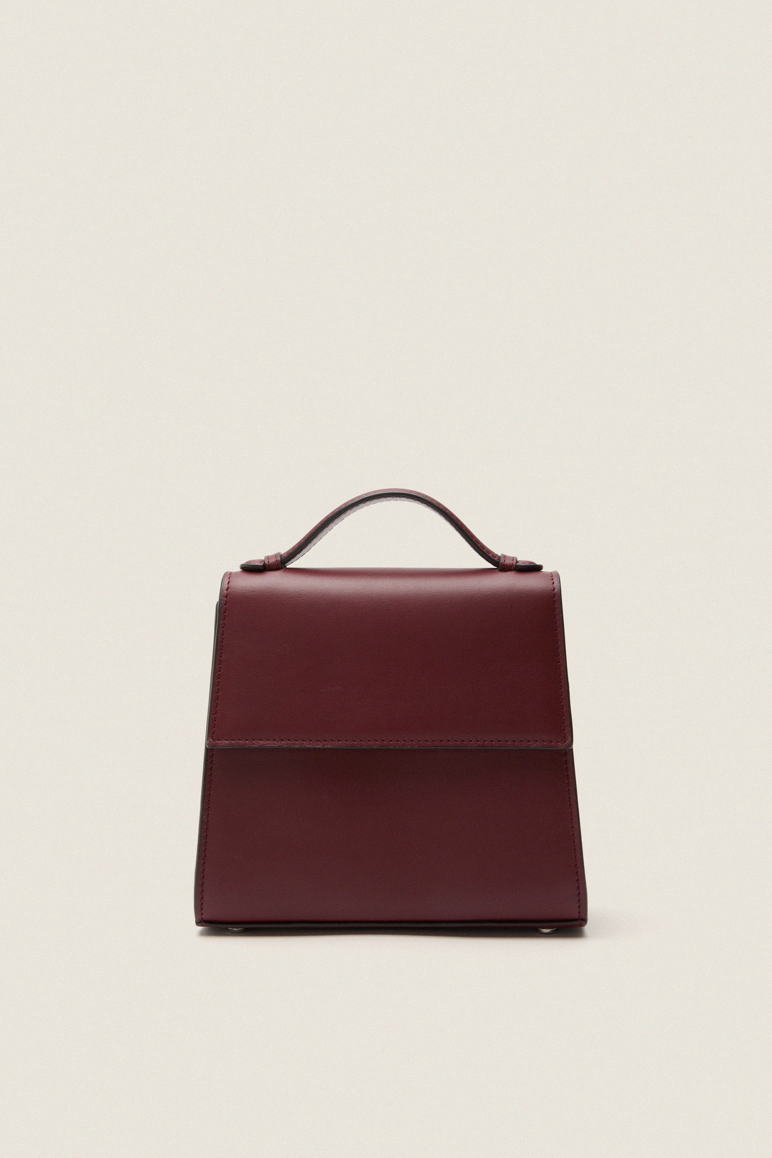 Burgundy Napa Small Top Handle