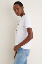 White Barbour Dog Bedale Graphic T-Shirt