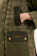 Dusky Green Modern Tartan Beadnell Casual Jacket