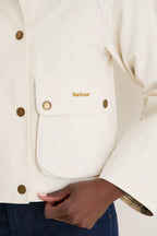 Light Pearl Cropped Beadnell Casual Jacket