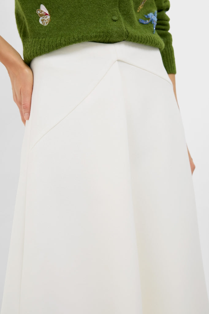 Ivory Babitz Midi Skirt