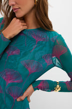 Jade Ginkgo Scarlet Maxi Dress