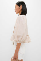 Natural Stripe Stevie Blouse