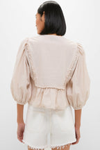 Natural Stripe Stevie Blouse