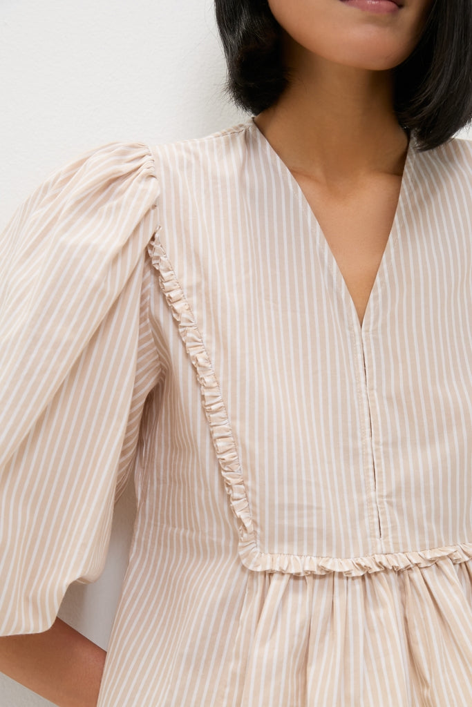 Natural Stripe Stevie Blouse