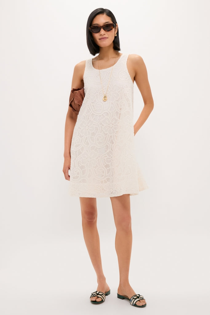 Ivory Lace Organza MaryLiza Swing Dress