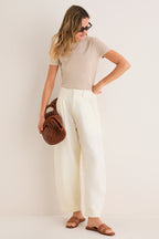 Sandstone Cashmere Silk Katie Tee