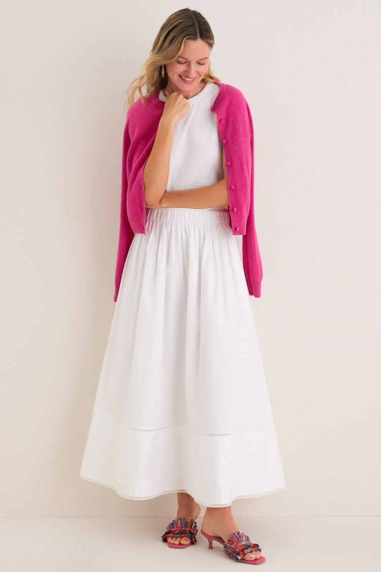 Raspberry Cashmere Riley Cardigan