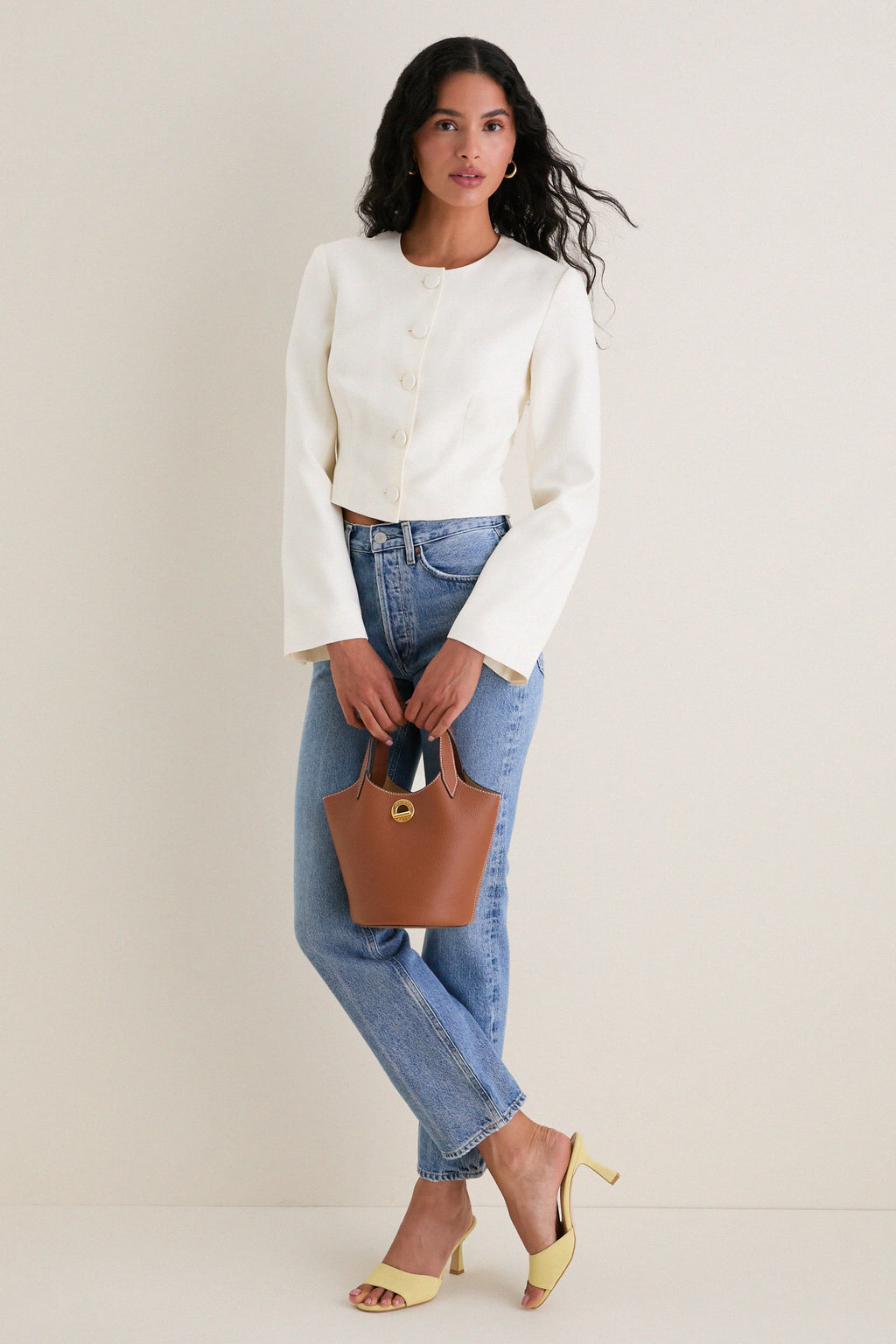 Butter Yellow Suede Sky Heels