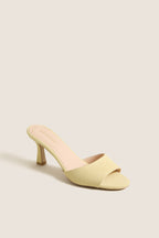 Butter Yellow Suede Sky Heels