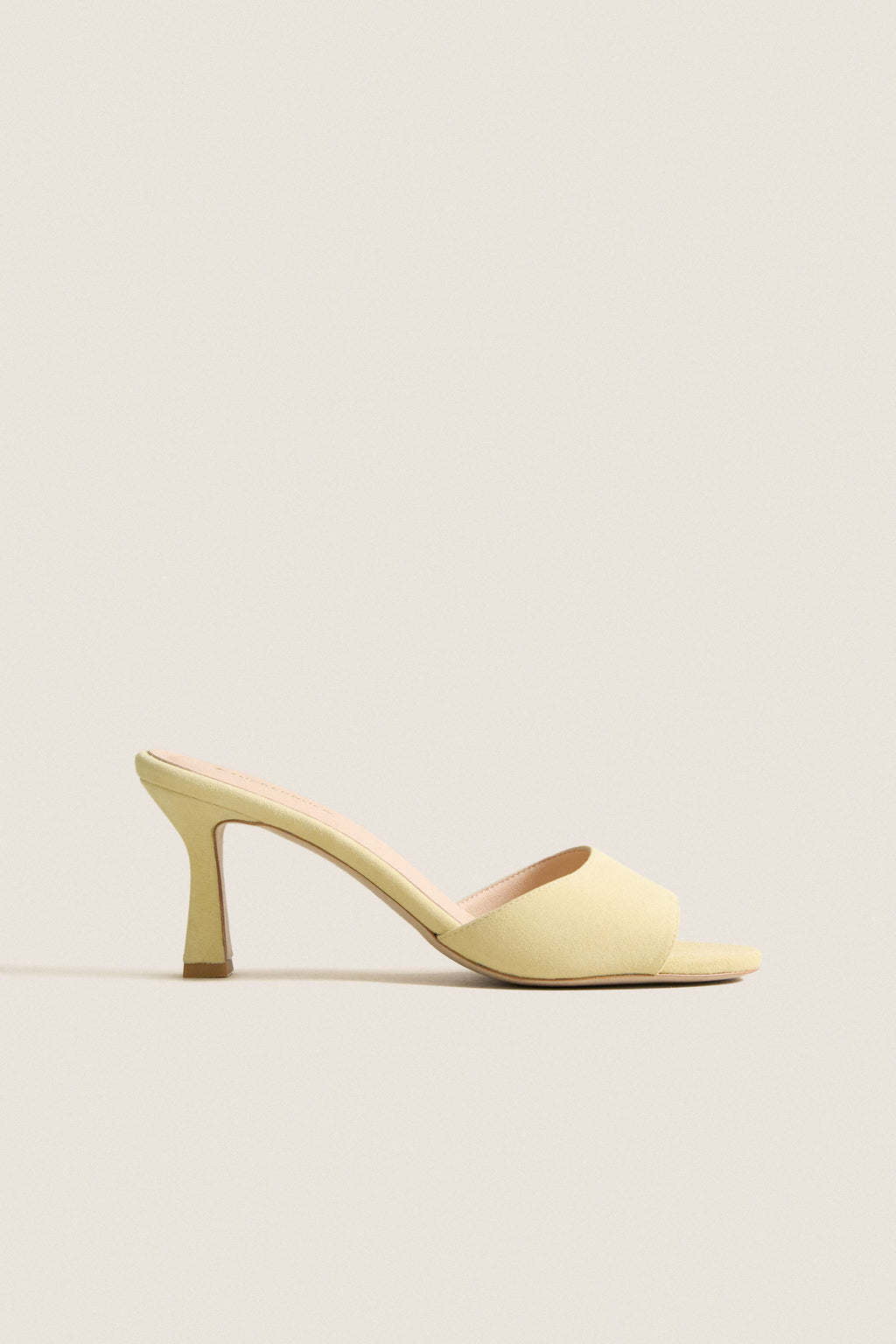 Butter Yellow Suede Sky Heels