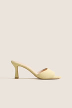 Butter Yellow Suede Sky Heels