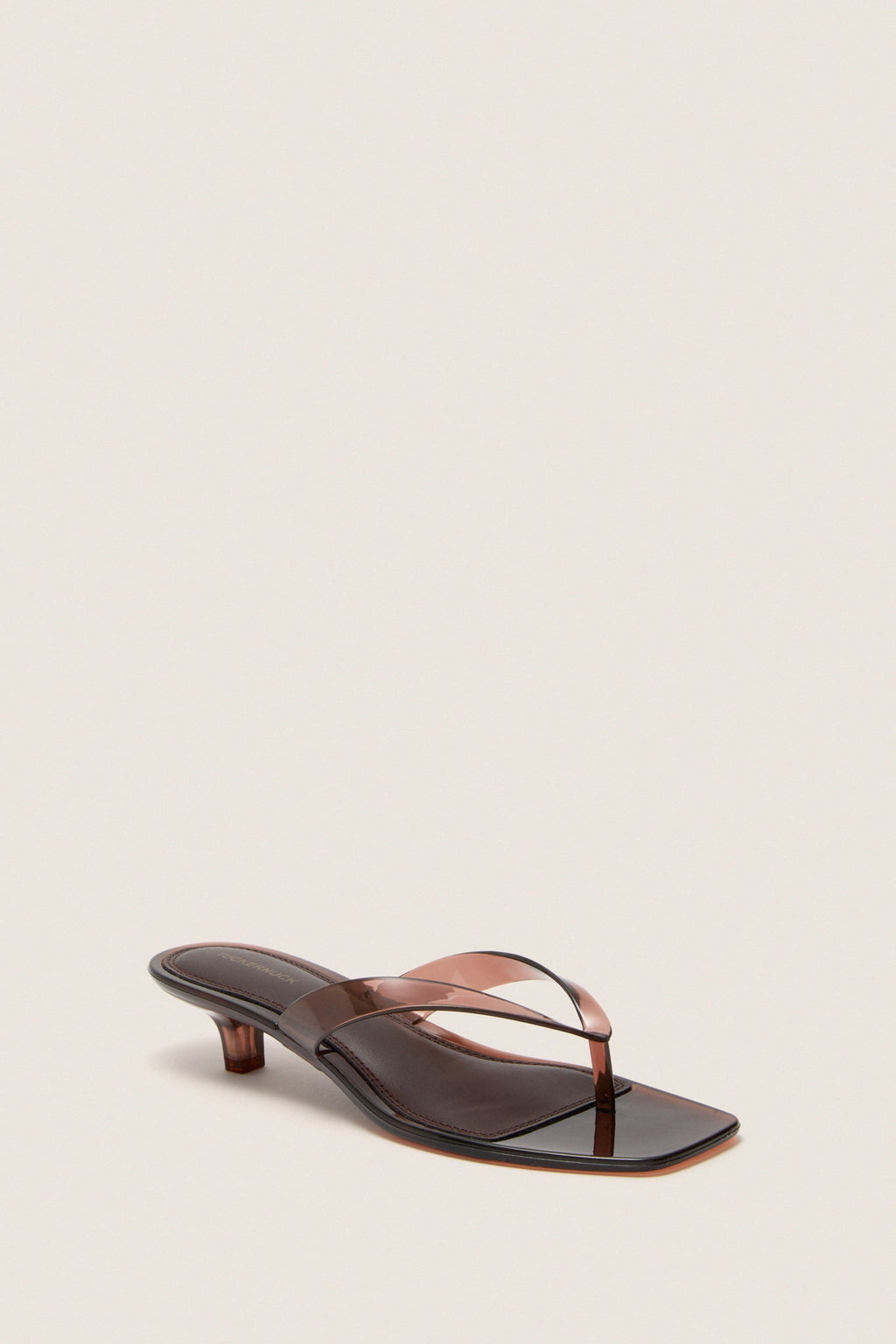 Dark Brown Gaia Jelly Heels