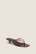 Dark Brown Gaia Jelly Heels