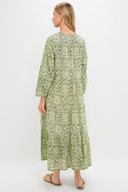 Calypso Reef Long Sleeve Salty Paloma Caftan
