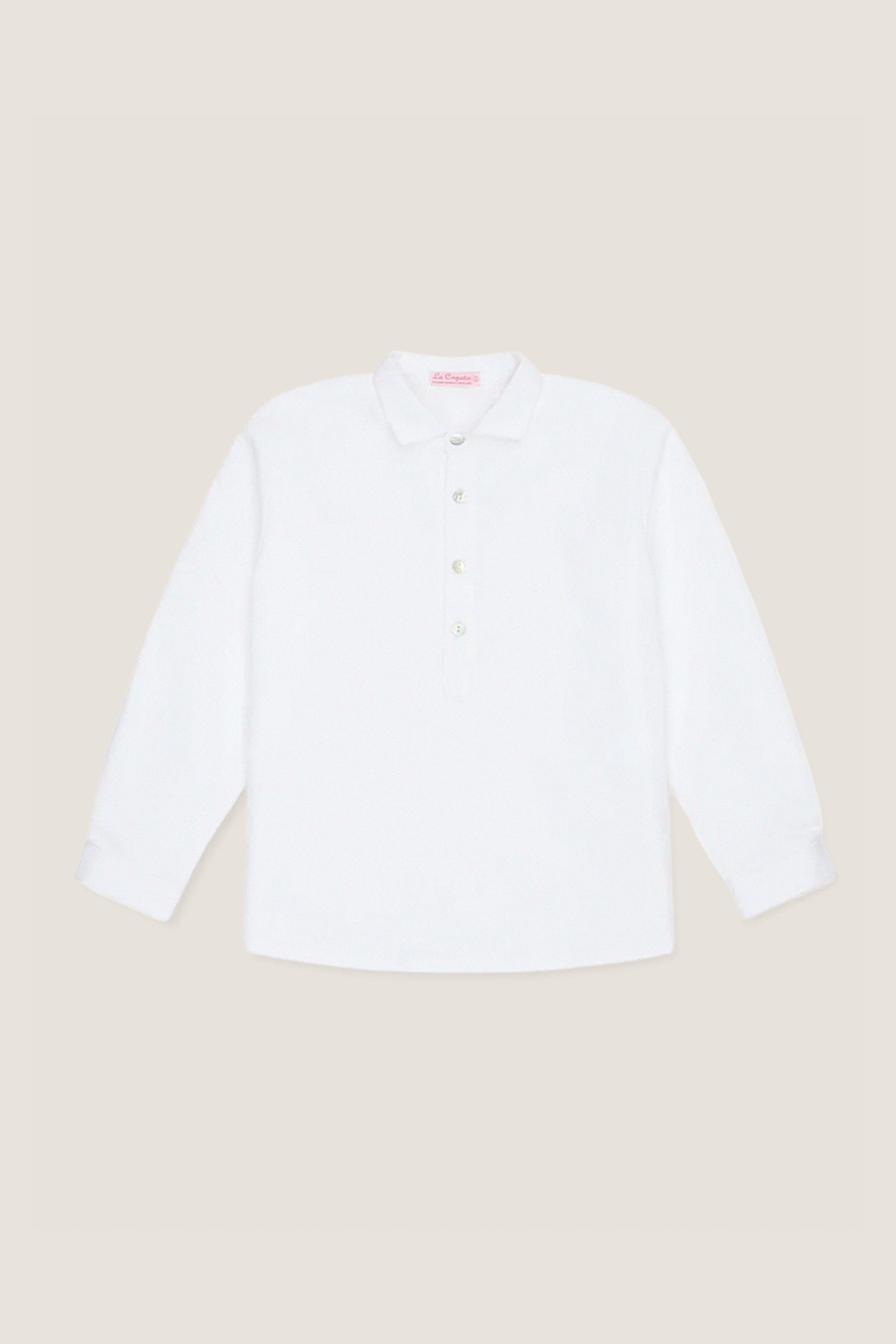 White Gingham Miguel Long Sleeve Shirt