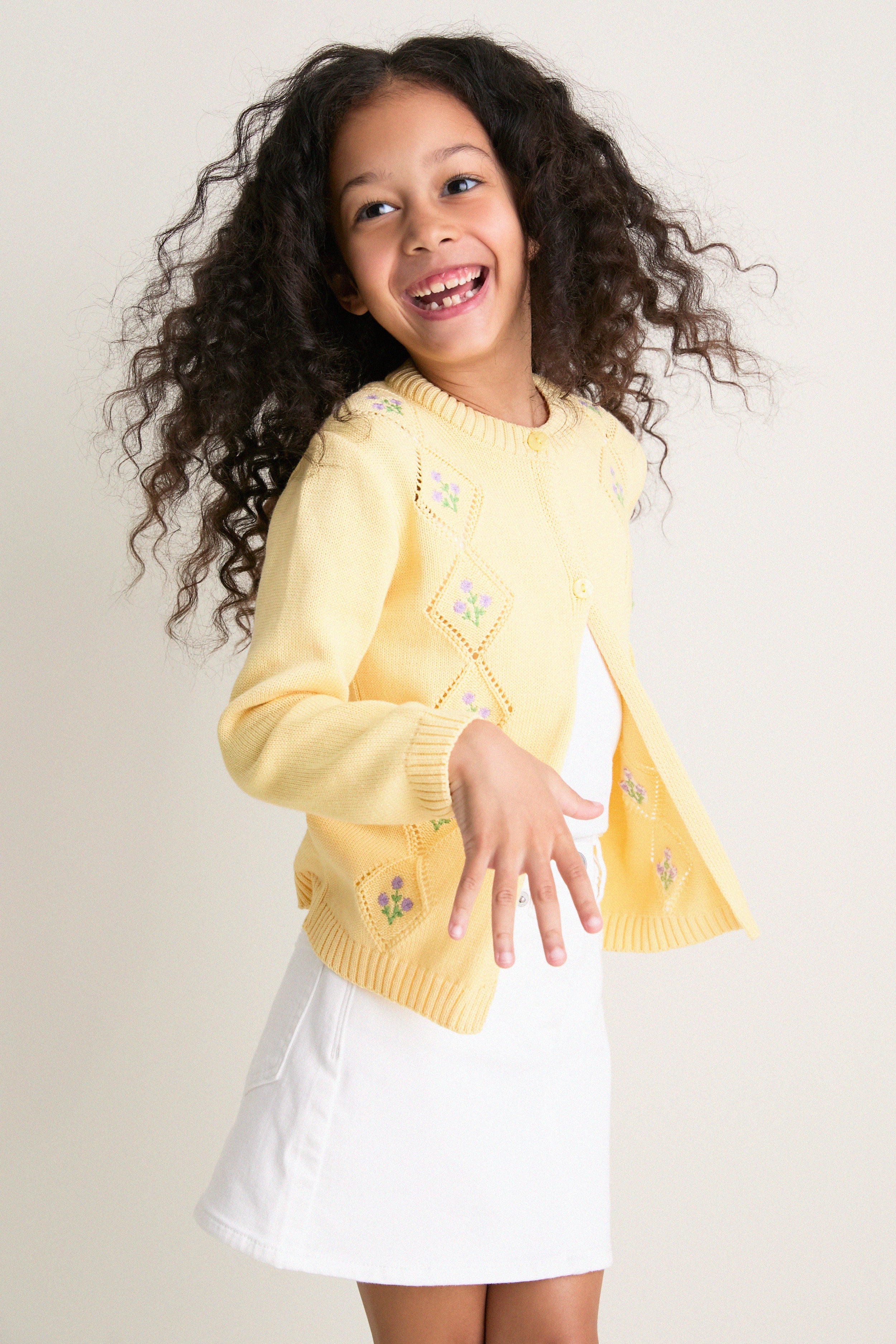 Lemon Espina Cotton Cardigan