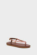 Pink and Tan Zoi Cord Sandals