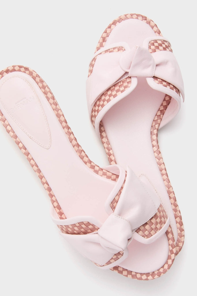 Frost Pink Maci Clarita Padded Raffia Flats