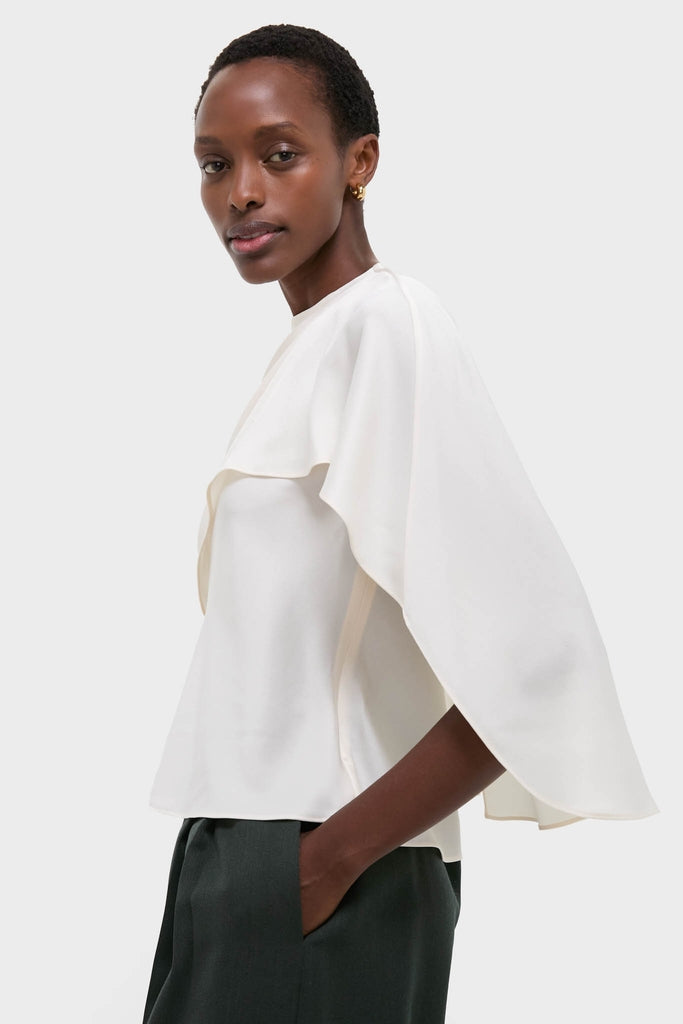 Cream Eliora Cape Top