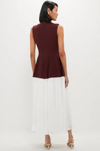 Mahogany Multi Raleigh Midi Dress