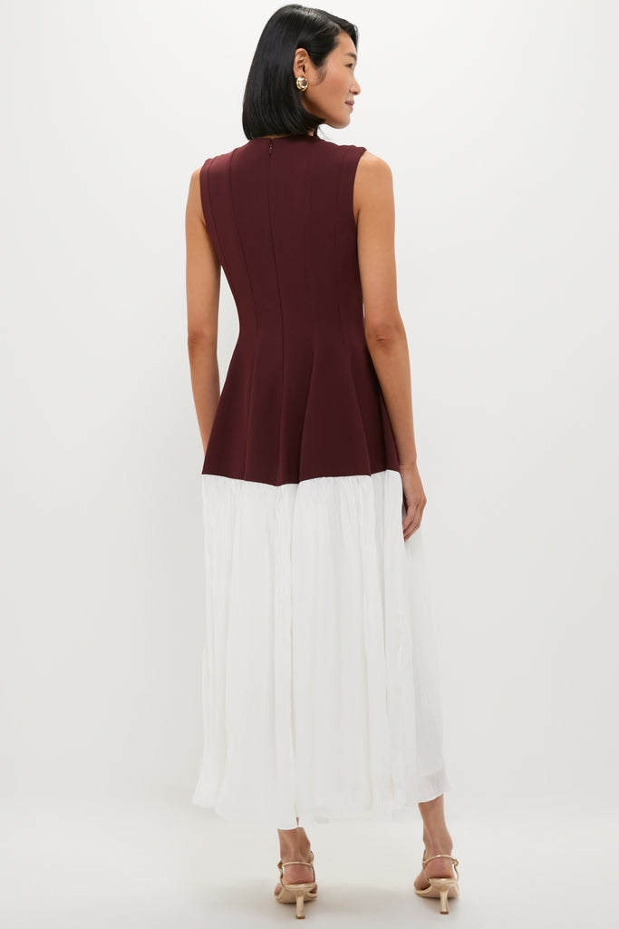 Mahogany Multi Raleigh Midi Dress