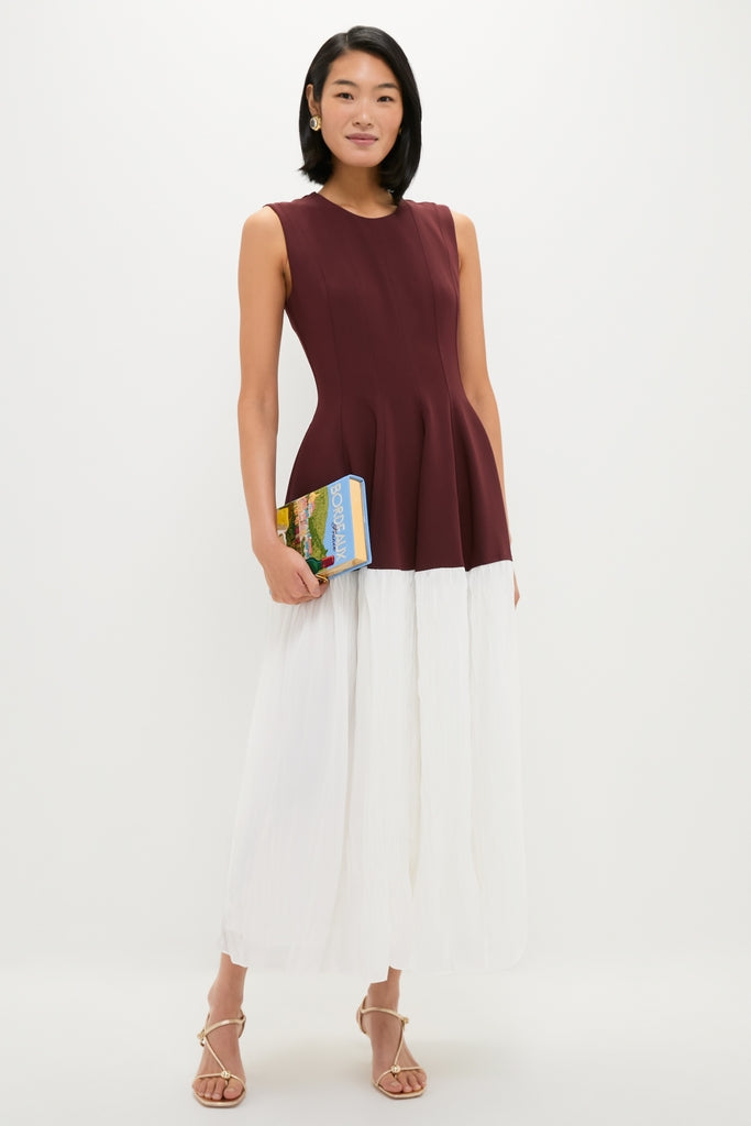 Mahogany Multi Raleigh Midi Dress