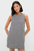 Black and White Gingham Mini Dress