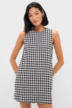 Black and White Gingham Mini Dress