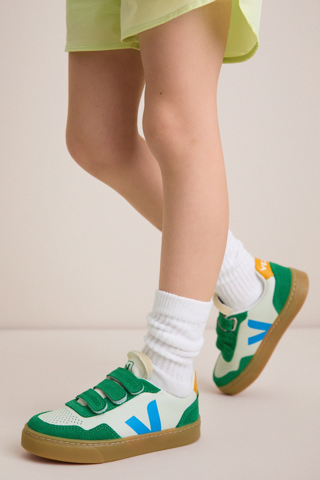 Kids Jade Egee Emeraude Natural Small V-90 Sneakers