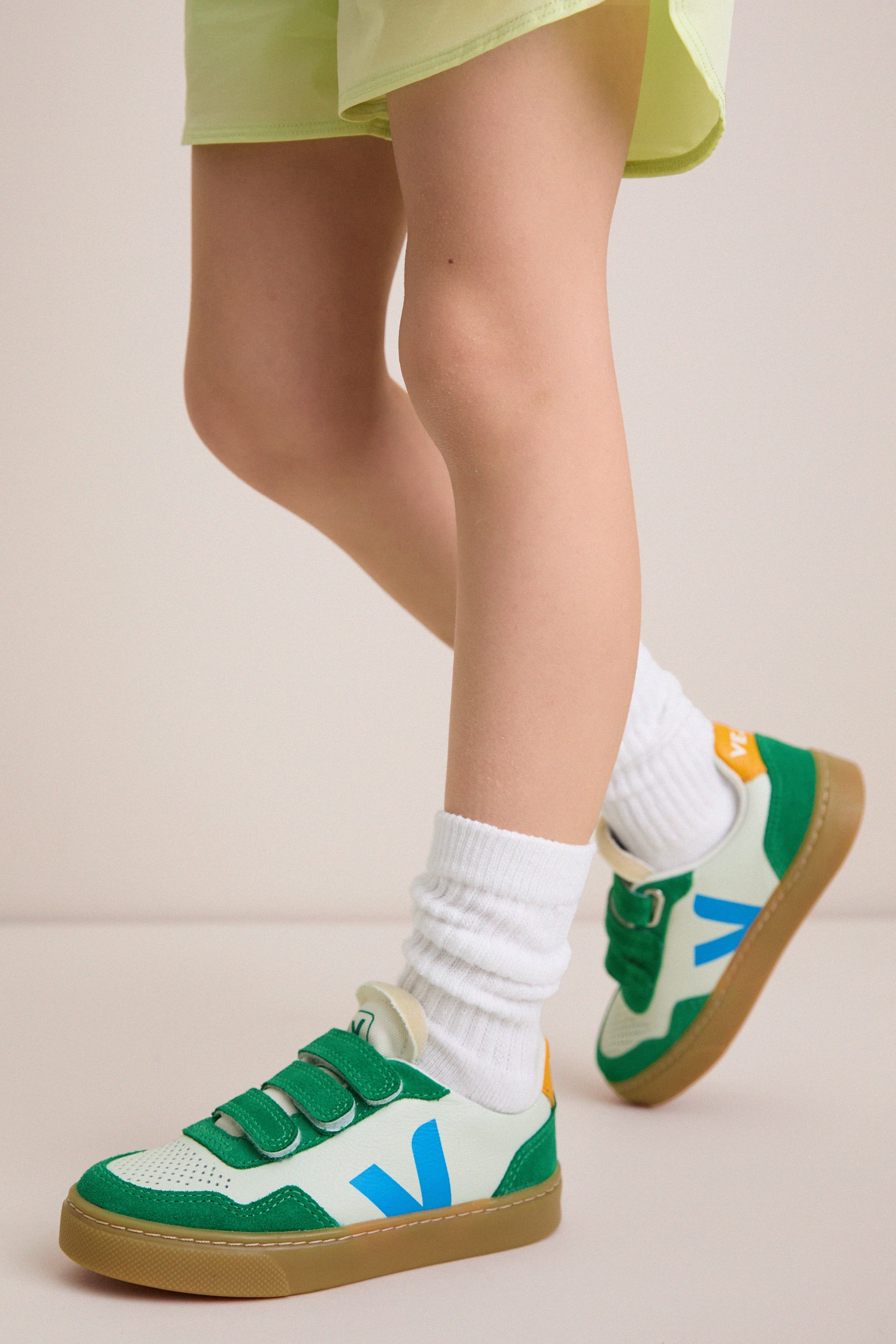 Kids Jade Egee Emeraude Natural Small V-90 Sneakers