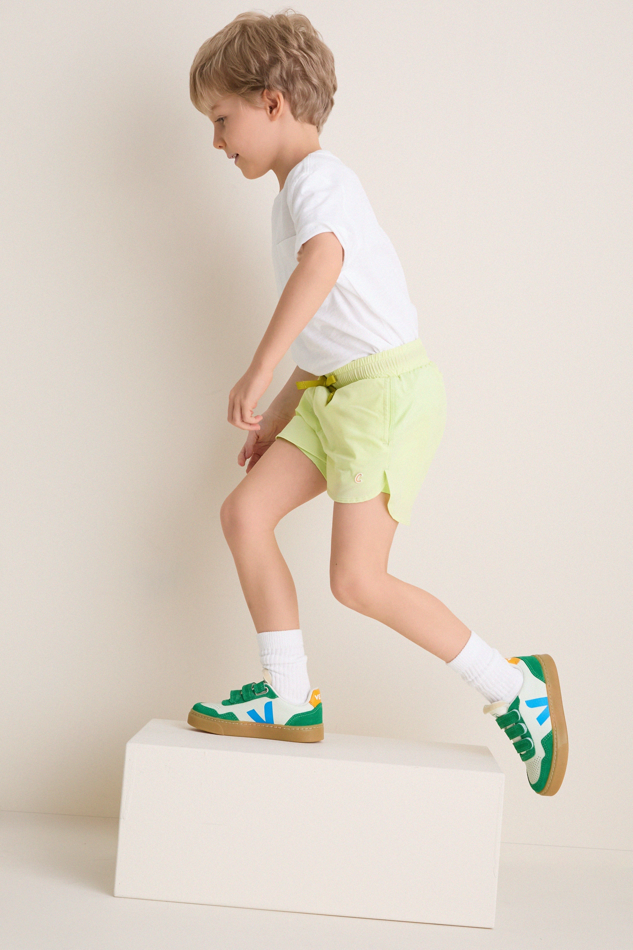 Kids Jade Egee Emeraude Natural Small V-90 Sneakers