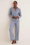 Seashell Navy Gisele Printed Long PJ Set