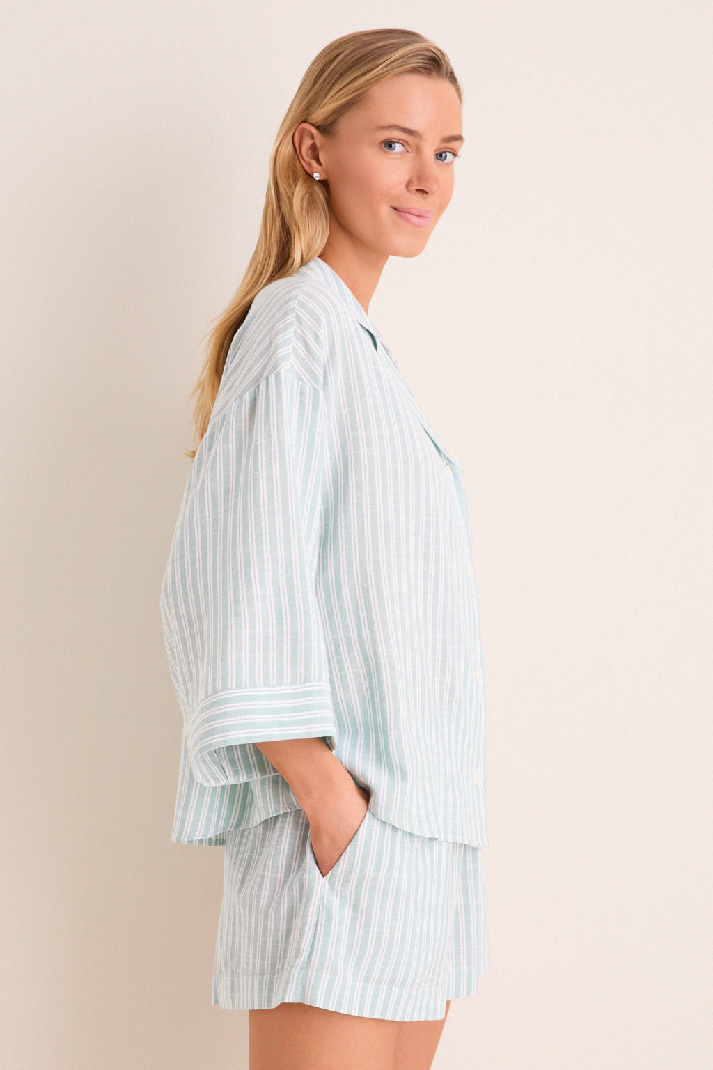 Seagrass Regatta Stripe Nautico Relaxed Short PJ Set