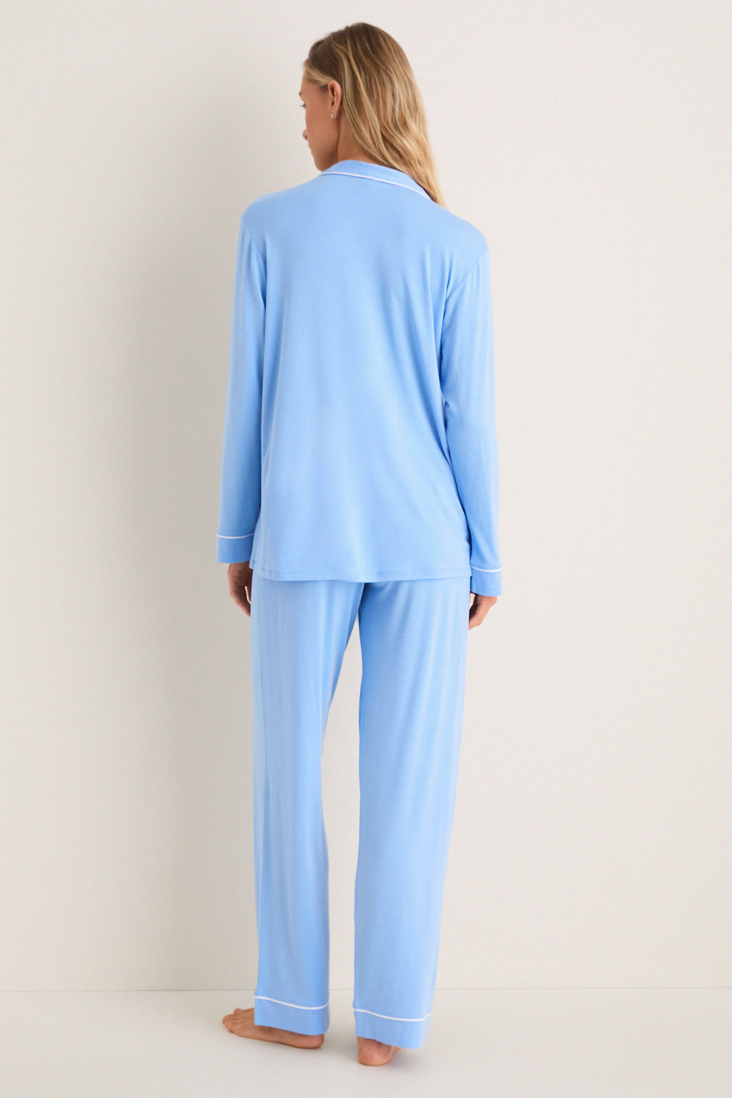 Summer Blue Gisele Long PJ Set