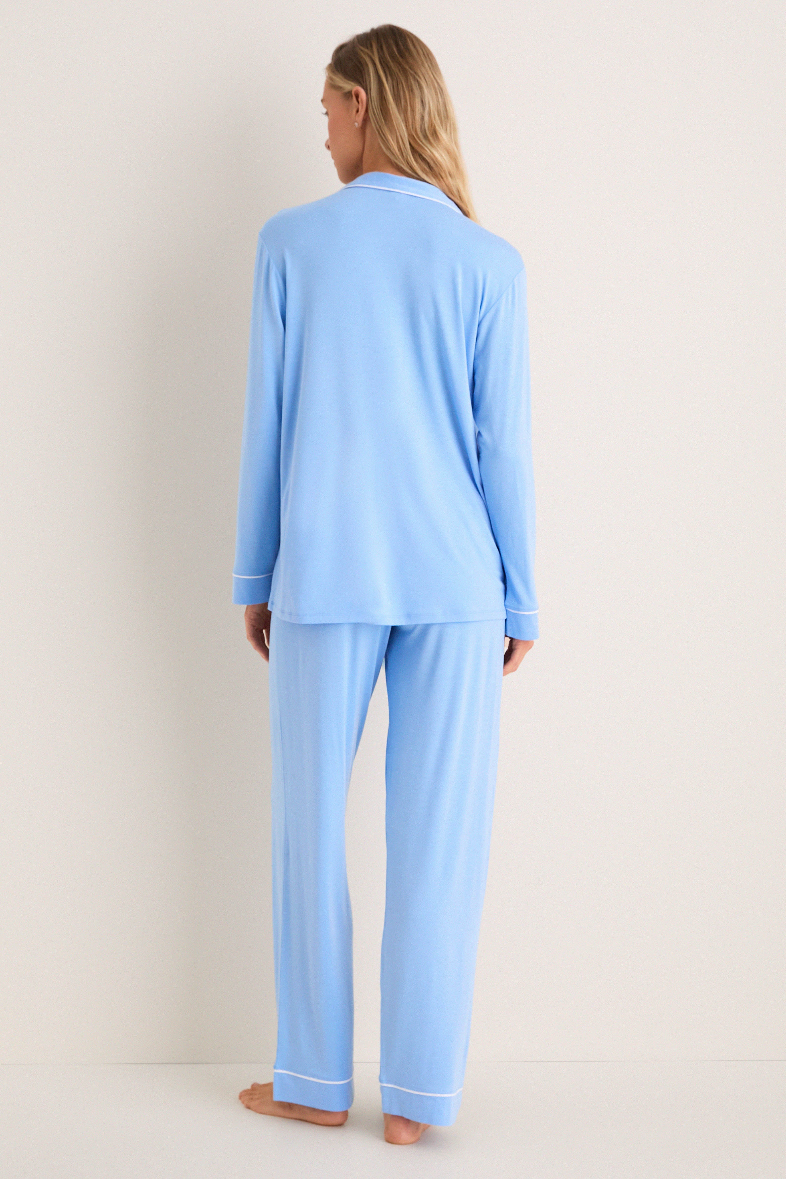 Summer Blue Gisele Long PJ Set