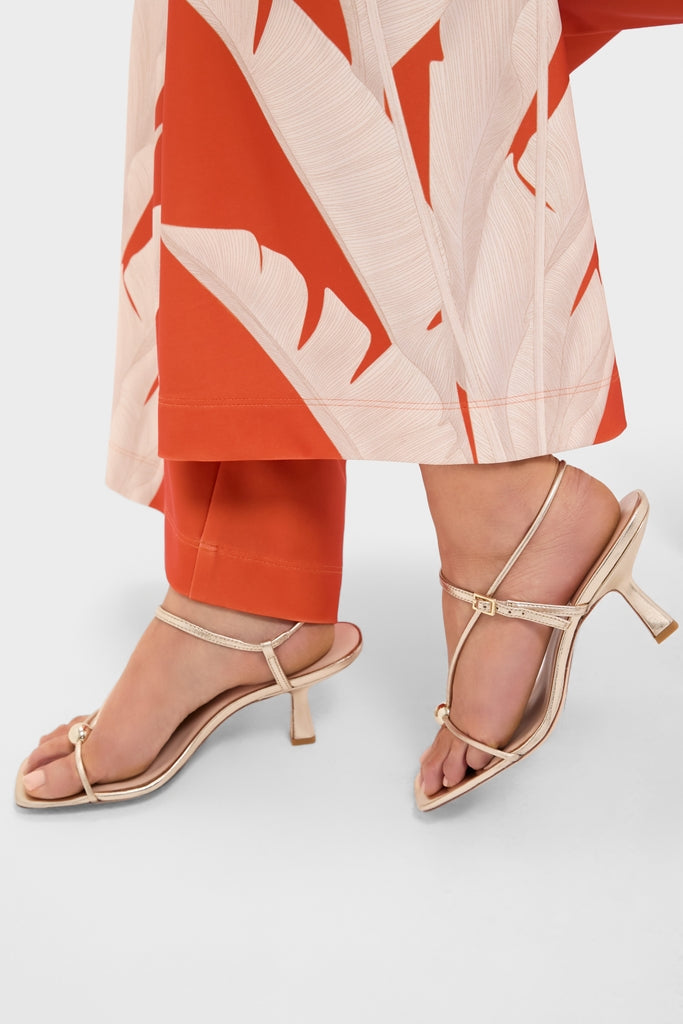 Champagne Metallic Triana Heels