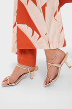 Champagne Metallic Triana Heels