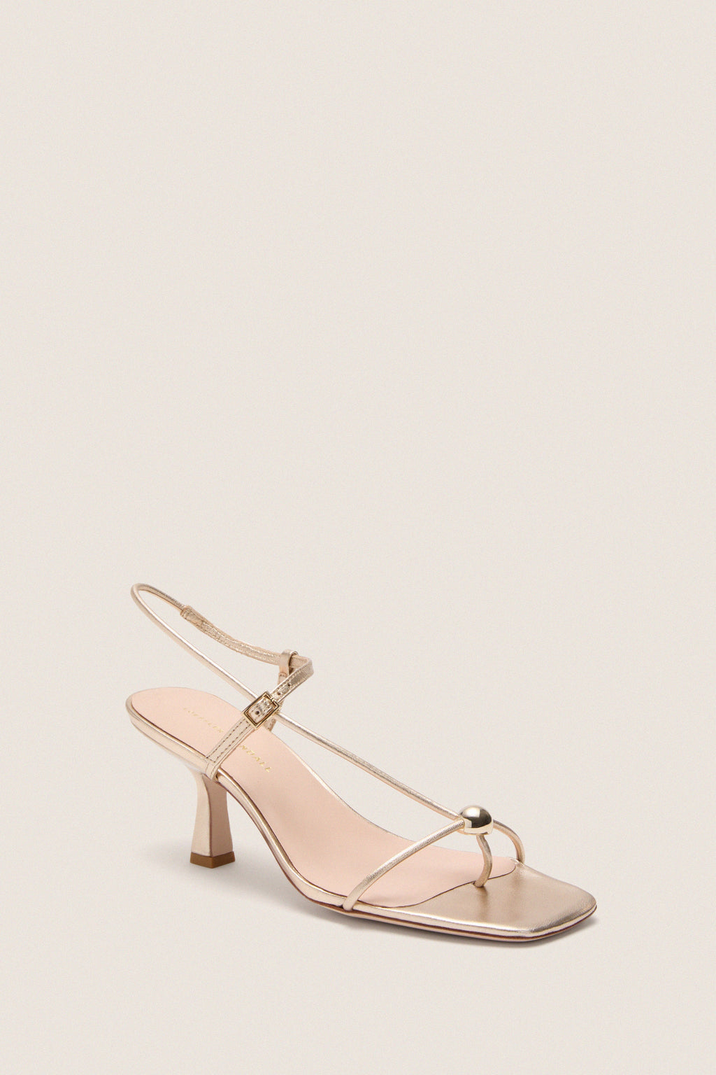 Champagne Metallic Triana Heels