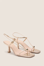 Champagne Metallic Triana Heels