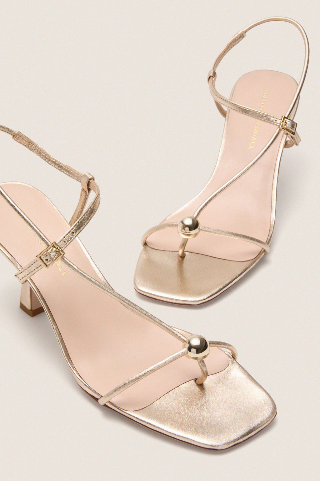 Champagne Metallic Triana Heels