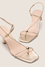 Champagne Metallic Triana Heels