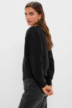 Black Sequin Trim Naomi Cardigan