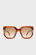 Shiny Blonde Havana West Sunglasses