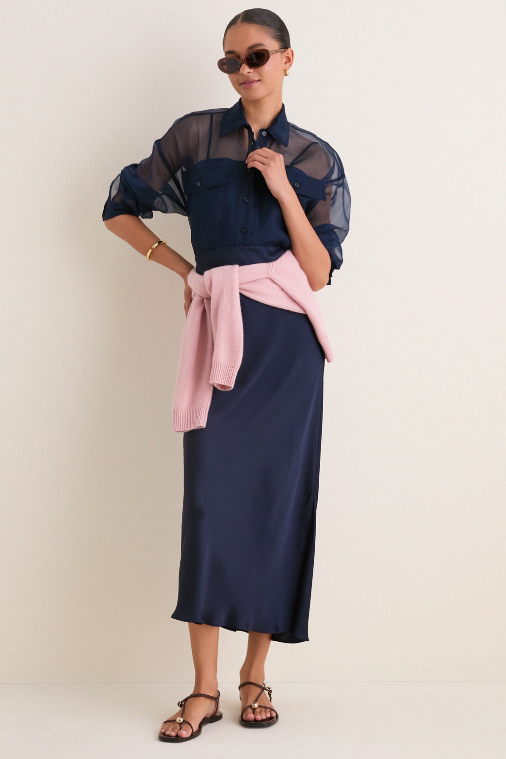 Navy Colomba Top