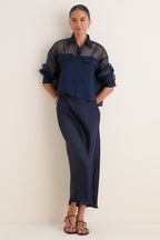 Navy Colomba Top