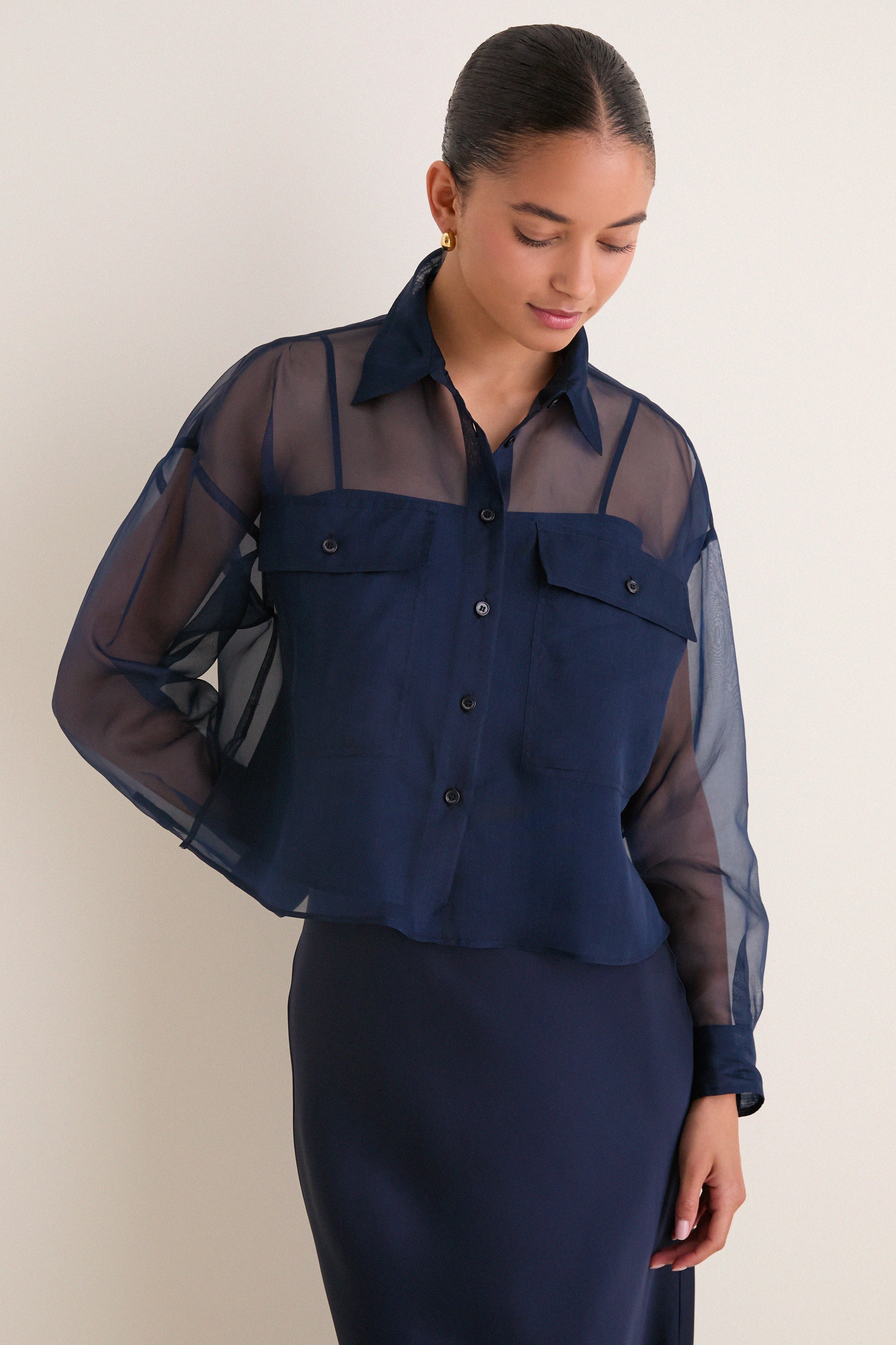Navy Colomba Top