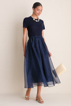 Navy Visino Skirt